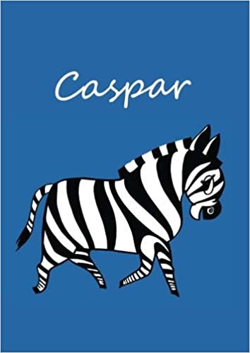 okumak Caspar: individualisiertes Malbuch / Notizbuch / Tagebuch - Zebra - A4 - blanko