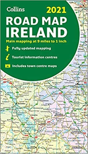 okumak Irlanda 2021 Haritasi: Katlanmis yol haritasi (Collins Road Atlas) (Collins Road Atlas)