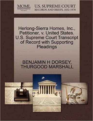 okumak Herlong-Sierra Homes, Inc., Petitioner, v. United States. U.S. Supreme Court Transcript of Record with Supporting Pleadings