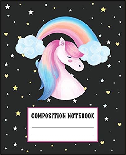 okumak Composition Notebook: Adorable Horse Themed Wide Ruled Composition Notebook For All Horse Lovers. An Adorable Gift For Kids, Teens, Boys &amp; Girls