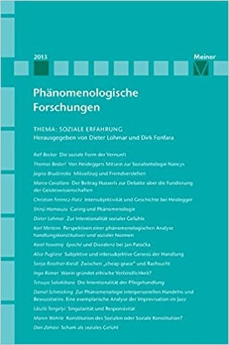 okumak Soziale Erfahrung: Phänomenologische Forschungen 2013