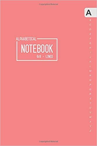 okumak Alphabetical Notebook 6x9: Medium Lined-Journal Organizer with A-Z Tabs Printed | Smart Baby Pink Design