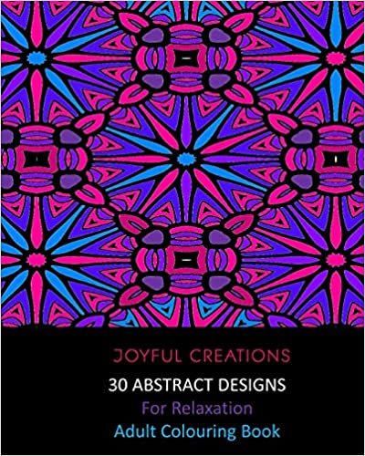 okumak 30 Abstract Designs For Relaxation: Adult Colouring Book