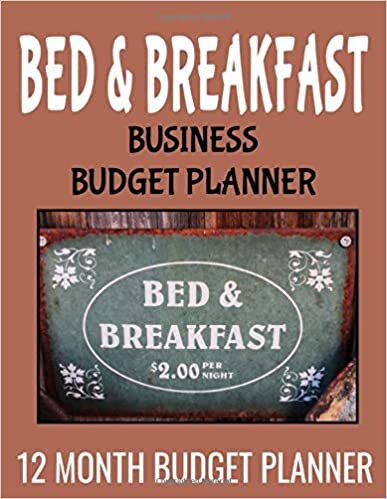 okumak Bed &amp; Breakfast Business Budget Planner: 8.5&quot; x 11&quot; Professional B&amp;B 12 Month Organizer to Record Monthly Business Budgets, Income, Expenses, Goals, ... Info, Tax Deductions and Mileage (118 Pages)