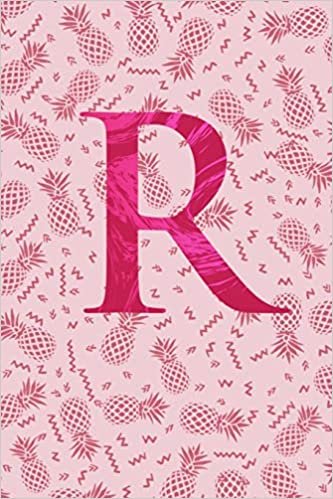 okumak R: Letter R Monogram Initials Pink Pineapple Notebook &amp; Journal