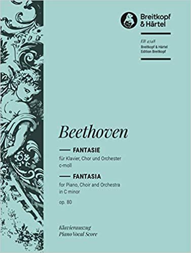okumak Choral Fantasia in C minor, op.80 - Breitkopf Urtext - Piano, mixed choir (SATB) and orchestra - vocal/piano score - German/French - (EB 4348)