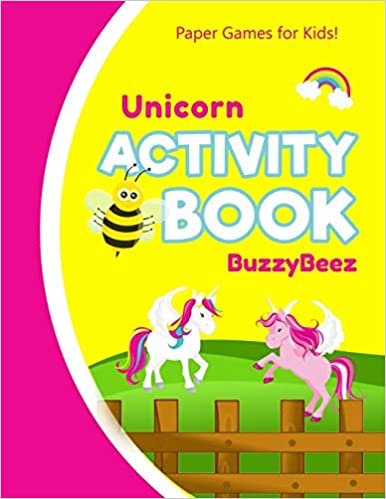okumak Unicorn&#39;s Activity Book: Unicorn Horse 100 + Pages of Fun Activities | Ready to Play Paper Games + Storybook Pages for Kids Age 3+ | Hangman, Tic Tac ... Letter U | Hours of Road Trip Entertainment