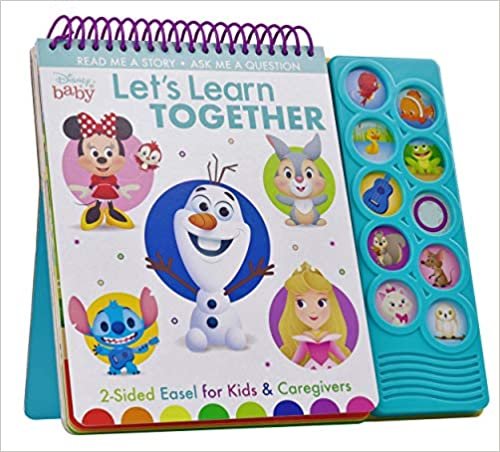 okumak Disney Baby: Let&#39;s Learn Together: 2-Sided Easel for Kids &amp; Caregivers (Play-A-Sound)