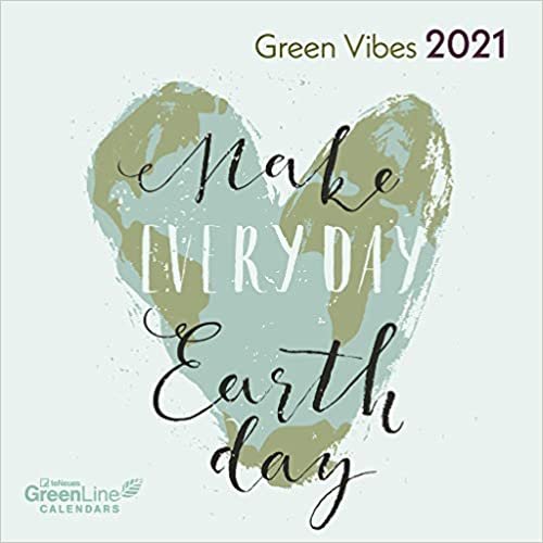 okumak GreenLine Green Vibes 2021 - Wand-Kalender - Borschüren-Kalender - 30x30 - 30x60 geöffnet