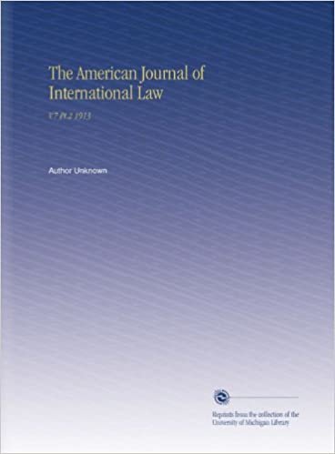 okumak The American Journal of International Law: V.7 Pt.2 1913