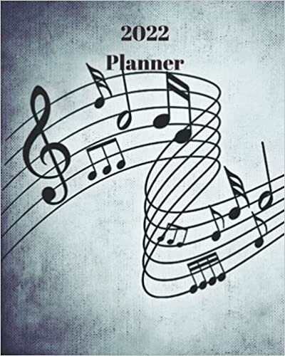 okumak 2022 Planner: Music Notes - Monthly Calendar with U.S./UK/ Canadian/Christian/Jewish/Muslim Holidays– Calendar in Review/Notes 8 x 10 in.-Music Musical For Work Business School
