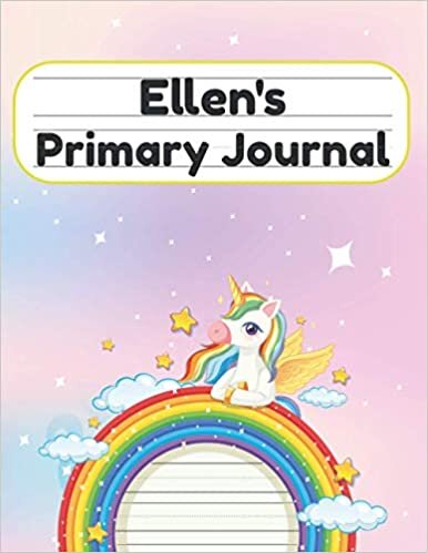 okumak Ellen&#39;s Primary Journal: Grade Level K-2 Draw and Write, Dotted Midline Creative Picture Notebook Early Childhood to Kindergarten