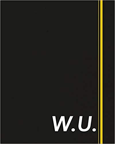 okumak W.U.: Classic Monogram Lined Notebook Personalized With Two Initials - Matte Softcover Professional Style Paperback Journal Perfect Gift for Men and Women