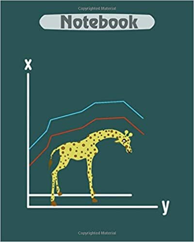 okumak Notebook: g raph maths funny - Notebook giraffe - for men woman Journal/Notebook Blank Lined Ruled 100 pages 8x10 inches