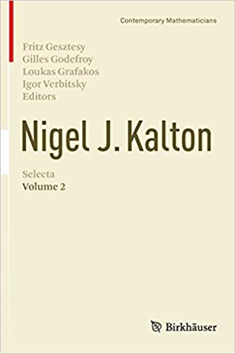 okumak Nigel J. Kalton Selecta : Volume 2