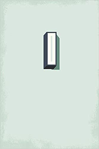 okumak I: 110 Sketchbook Pages (6 x 9) | Light Blue Green Monogram Sketch Notebook with a Simple Vintage Design | Personalized Initial Letter | Distressed Retro Monogramed Book