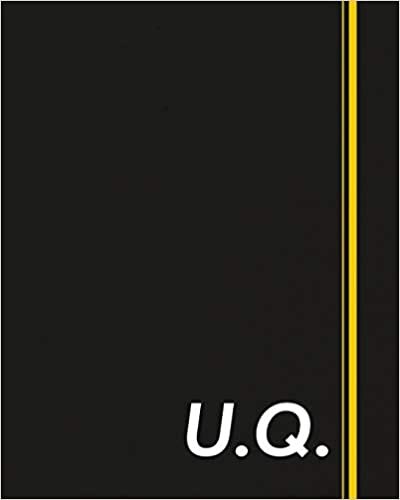 okumak U.Q.: Classic Monogram Lined Notebook Personalized With Two Initials - Matte Softcover Professional Style Paperback Journal Perfect Gift for Men and Women