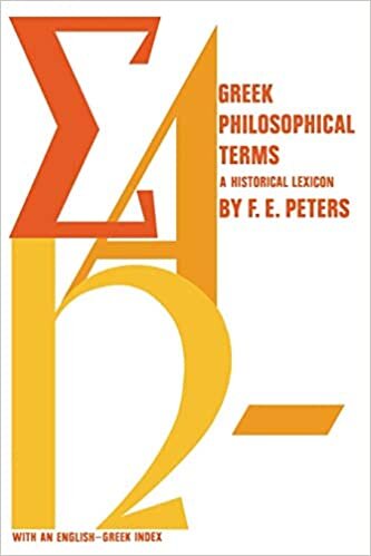 okumak Peters, F: Greek Philosophical Terms: A Historical Lexicon