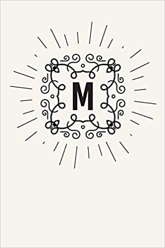 okumak M: 110 College-Ruled Pages | Monogram Journal and Notebook with a Light Background and Classic Line Design | Personalized Initial Letter Journal | Monogramed Composition Notebook