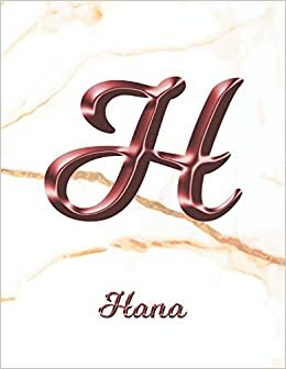 okumak Hana: 1 Year Weekly Planner with Note Pages (12 Months) | White Marble Rose Gold Pink Effect Letter H | 2020 - 2021 | Week Planning | Monthly ... | Plan Each Day, Set Goals &amp; Get Stuff Done