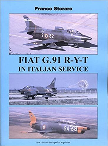 okumak Fiat G.91 R-Y-T in Italian service. Ediz. italiana e inglese