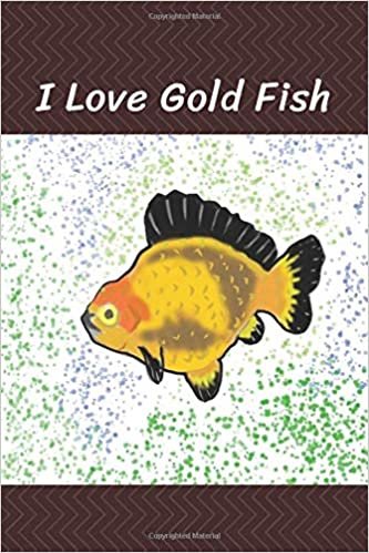 okumak I Love Gold fish ( Version 2 ) - Notebook - for Goldfish &#39;s lovers: Cute Goldfish Cartoon &#39;s Notebook cover By Kasidit Wannurak
