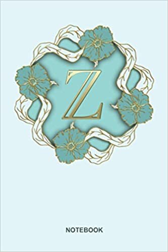 okumak Z: Monogram Initial Notebook Letter M: Lined Journal &amp; Diary for Writing &amp; Note Taking for Girls and Women | Floral Print | 6x9 (Notebook Letters)