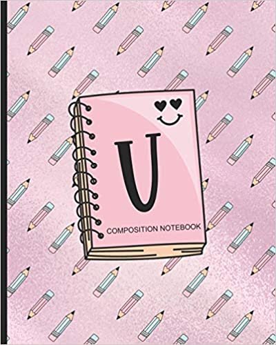 okumak Composition Notebook V: Monogrammed Initial Primary School Wide Ruled Interior Notebook