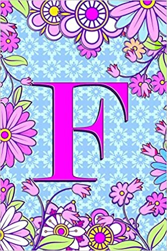 okumak F: 6&quot; x 9&quot; Personalized Monogram Initial F Matte Paperback Notebook Journal Diary 120 Pages (60 sheets) Wide-Ruled Blank Lined For Girls And Women