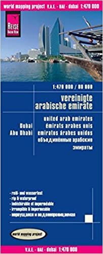 okumak Reise Know-How Landkarte V.A.E., Dubai, Abu Dhabi (1:470.000 / 80.000): world mapping project: with city maps - mit stadtplänen abu dhabi, dubai