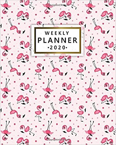 okumak 2020 Weekly Planner: One Year Weekly Planner &amp; Organizer with Inspirational Quotes | Daily Diary &amp; Agenda with To-Do’s, U.S. Holidays, Vision Boards &amp; Notes | Adorable Baby Flamingo Pattern
