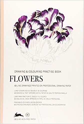 okumak Flowers: Drawing &amp; Colouring Practise Book (Multilingual Edition)