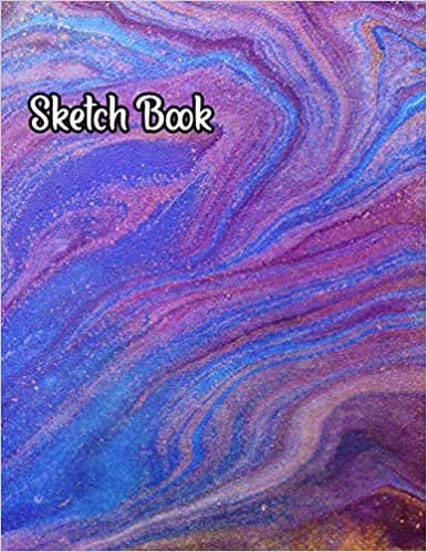 okumak Sketch Book: Notebook for Drawing, Writing, Painting, Sketching or Doodling, 110 Pages, 8.5x11 (Premium Marbles Cover)