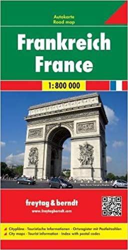 okumak France f&amp;b r/v (+r): Wegenkaart 1:800 000 (Country Mapping)