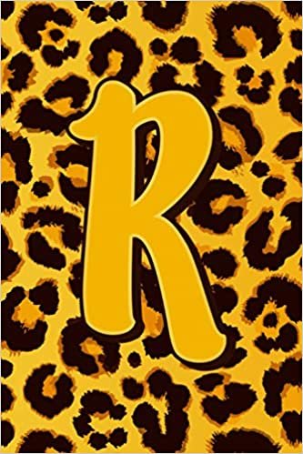okumak R: Letter R Monogram Initials Leopard Skin Print Pattern Notebook &amp; Journal