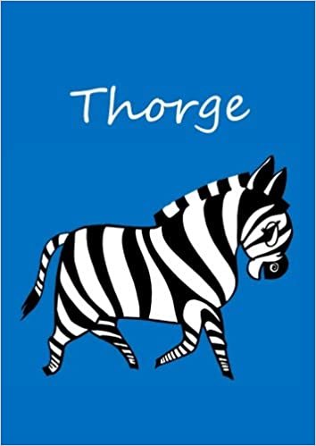 okumak Thorge: individualisiertes Malbuch / Notizbuch / Tagebuch - Zebra - A4 - blanko
