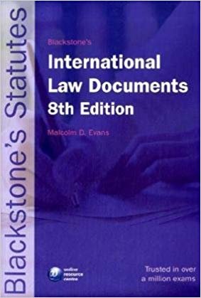 okumak Blackstone&#39;s International Law Documents