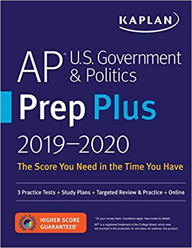 okumak AP U.S. Government &amp; Politics Prep Plus 2019-2020: 3 Practice Tests + Study Plans + Targeted Review &amp; Practice + Online (Kaplan Test Prep)