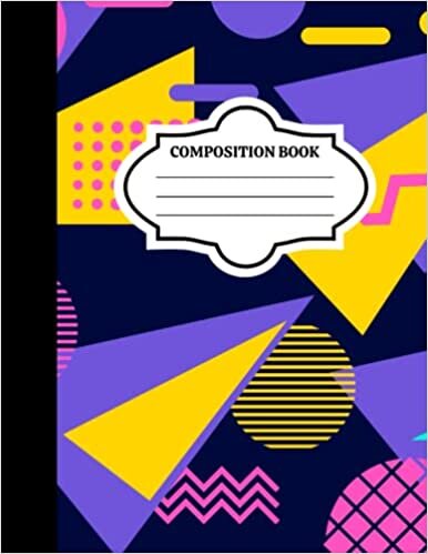 Geometric Shapes Composition Notebook, College Ruled Notebook, Composition Notebook for School: 8.5 x 11 College Ruled, Lined Notebook