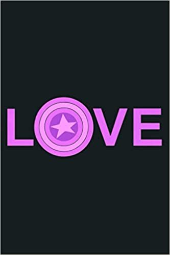 okumak Marvel Valentine S Day Captain America Pink Love Shield Premium: Notebook Planner -6x9 inch Daily Planner Journal, To Do List Notebook, Daily Organizer, 114 Pages