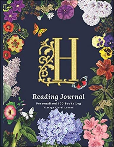 okumak H: Reading Journal: Personalized 100 Books Log: The Personalized Initial Monogram Alphabet Letter “H”, 8.5” x 11”, Reading Journal and Logbook for ... Great Gift for Book lovers and Adults)