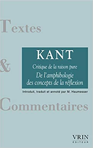 okumak de l&#39;Amphibologie Des Concepts de la Reflexion (Critique de la Raison Pure) (Textes Et Commentaires)