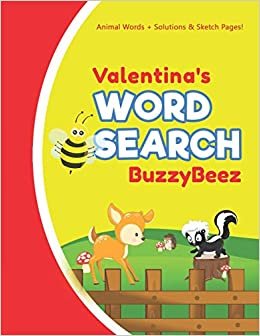 okumak Valentina&#39;s Word Search: Solve Safari Farm Sea Life Animal Wordsearch Puzzle Book + Draw &amp; Sketch Sketchbook Activity Paper | Help Kids Spell Improve ... | Creative Fun | Personalized Name Letter V