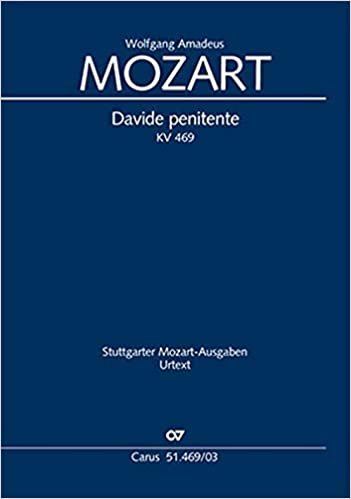 okumak Davide penitente (Klavierauszug): Kantate KV 469, 1785