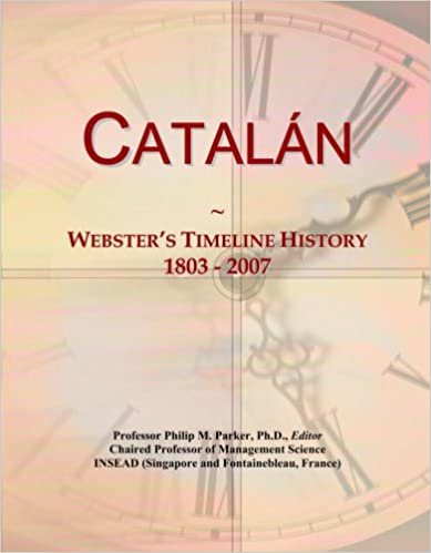 okumak Catal¿n: Webster&#39;s Timeline History, 1803 - 2007