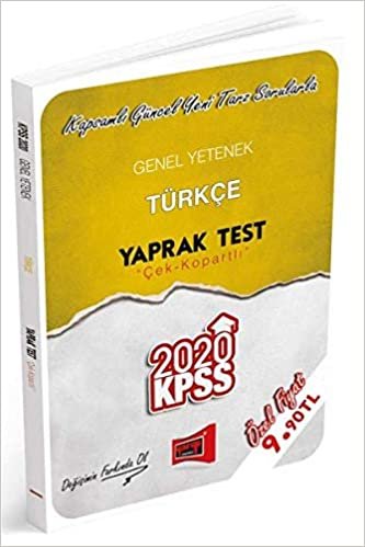 okumak Yargı KPSS Genel Yetenek Türkçe Çek Kopartlı Yaprak Test-YENİ