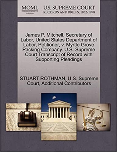 okumak James P. Mitchell, Secretary of Labor, United States Department of Labor, Petitioner, v. Myrtle Grove Packing Company. U.S. Supreme Court Transcript of Record with Supporting Pleadings