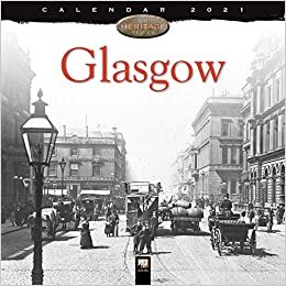 okumak Glasgow black &amp; white - schwarz-weiß 2021 (Wall Calendar)