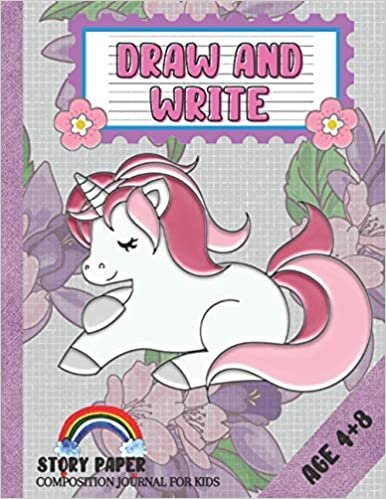 okumak Draw and Write: PRIMARY STORY JOURNAL COMPOSITION BOOK for Kids Age 4-8 Years Old With Half Page Lined Paper and Extra Drawing Space Journal Grades K-2