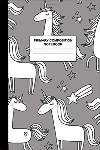 okumak Primary Composition Notebook: Writing Journal for Grades K-2 Handwriting Practice Paper Sheets - Eye-catching Unicorn School Supplies for Girls, Kids ... 1st and 2nd Grade Workbook and Activity Book